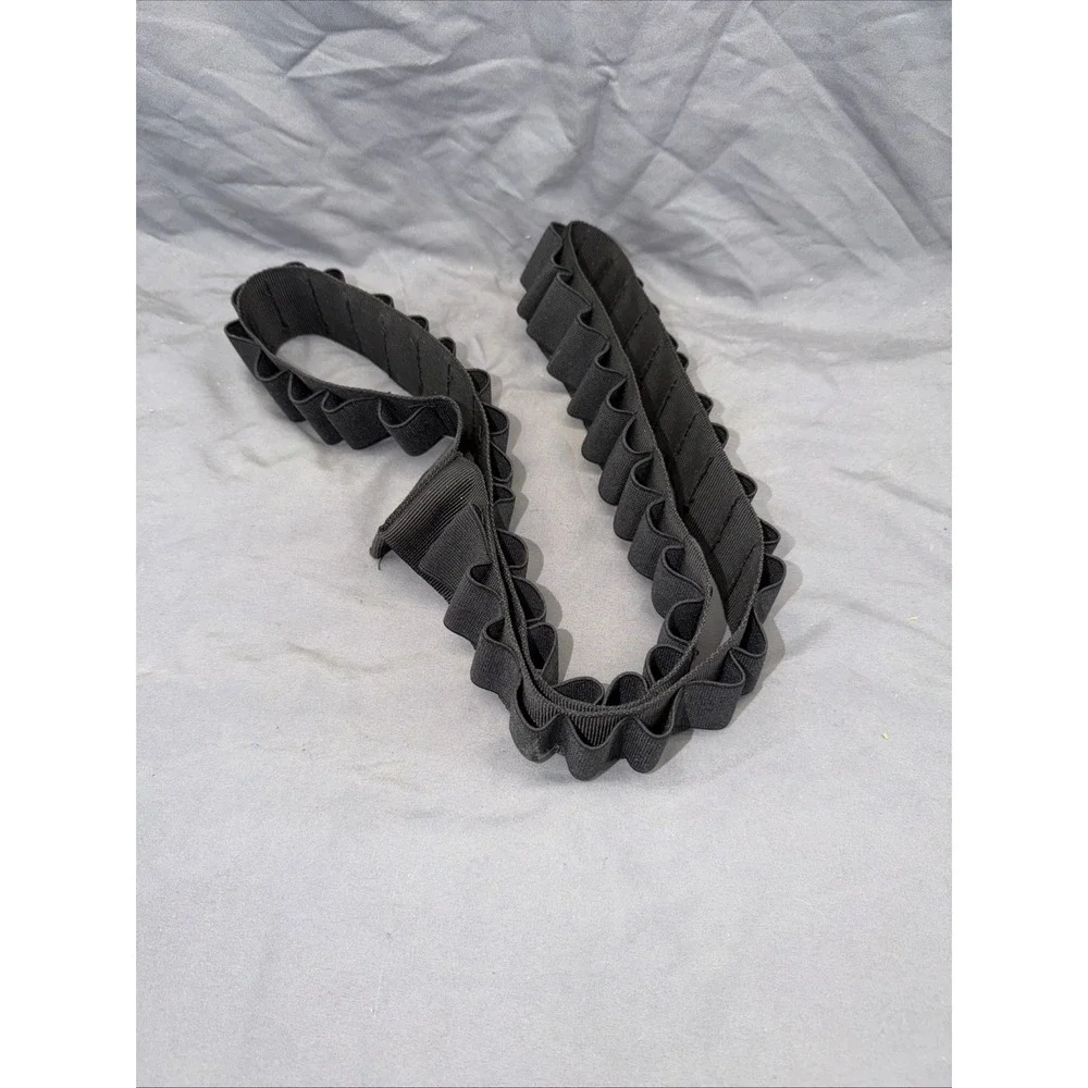 Soft Armor Black Nylon Bandolier 55 Loop Fits 12 & 20 Ga Shotgun Ammunition Ammo